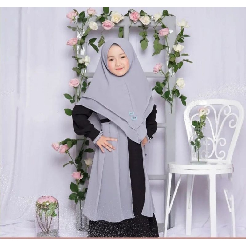 FAYRA KIDS SET KHIMAR GAMIS ANAK PEREMPUAN USIA 6-11 TAHUN/GAMIS ANAK TANGGUNG/GAMIS ANAK TERLARIS/PAKAIAN ANAK MUSLIM/GAMIS PEREMPUAN MUSLIMAH/GAMIS VIRAL/GAMIS ANAK KEKINIAN/RACUNSHOPEE/CELLERADJOECOLLECTION