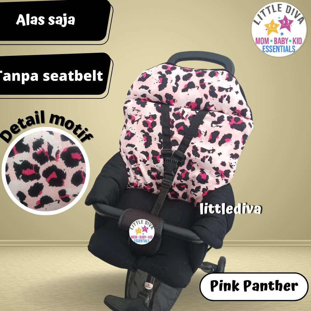 PINK PANTHER Egg 40 CM Motif Bahan Kaos / TANPA TALI SEATBELT Bordir gambar / Extra Front baby elle rider pmb exotic lw 003 lw003 lw116 116 Sepeda Iora Bebehoo gen 2 PMB Aviator labeille city