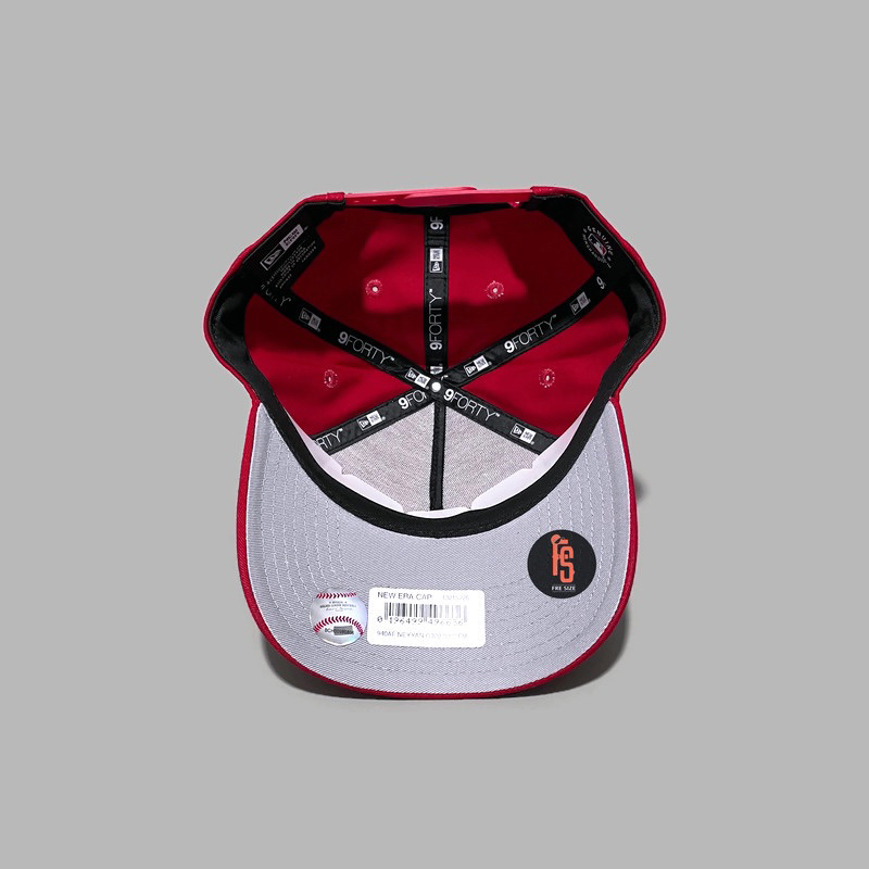 TOPI NEW ERA ORIGINAL A FRAME NEW YORK YANKEES RED BLACK UV GREY