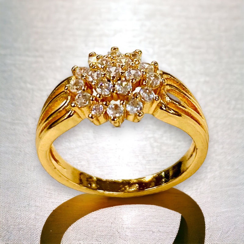 cincin lapis emas //cincin wanita //perhiasan