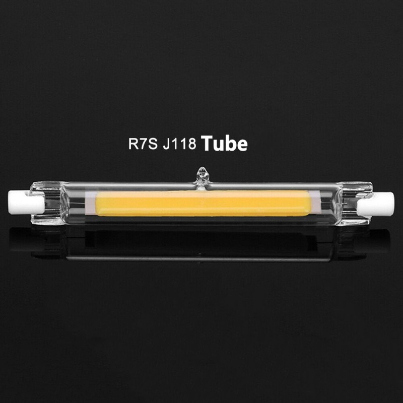 Lampu LED COB R7S Halogen Glass Tube 118 mm 15 W - JS118 - Transparent