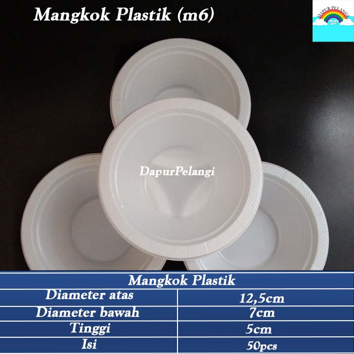 Mangkok Plastik/Mangkok Bubur/Mangkok Plastik (M6)