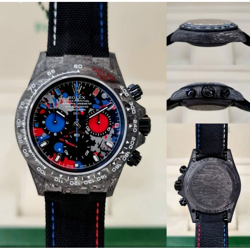 Jam Rolex Daytona DIW Carbon Automatic Swiss Clone BY JHF Factory 40mm