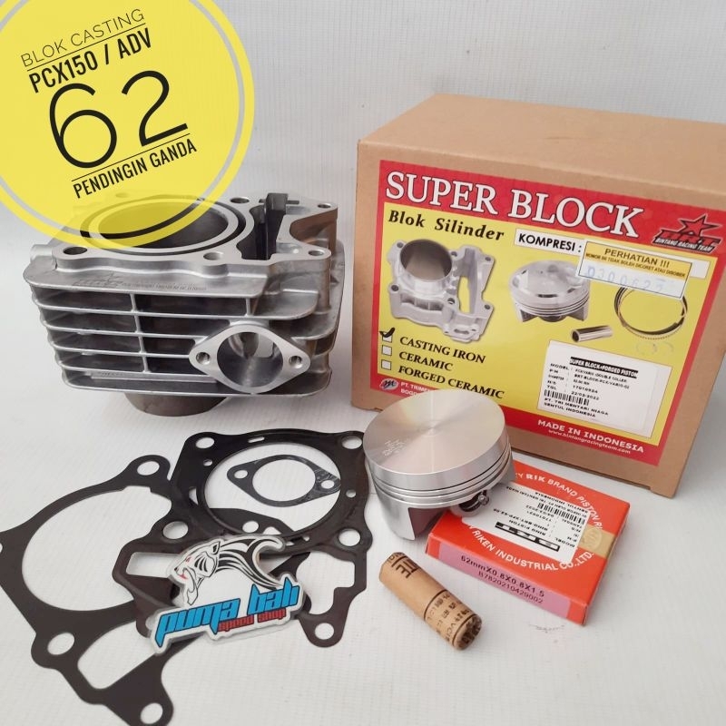 CYLINDER BLOK 62 BRT CASTING PCX150 ADV150 VARIO150