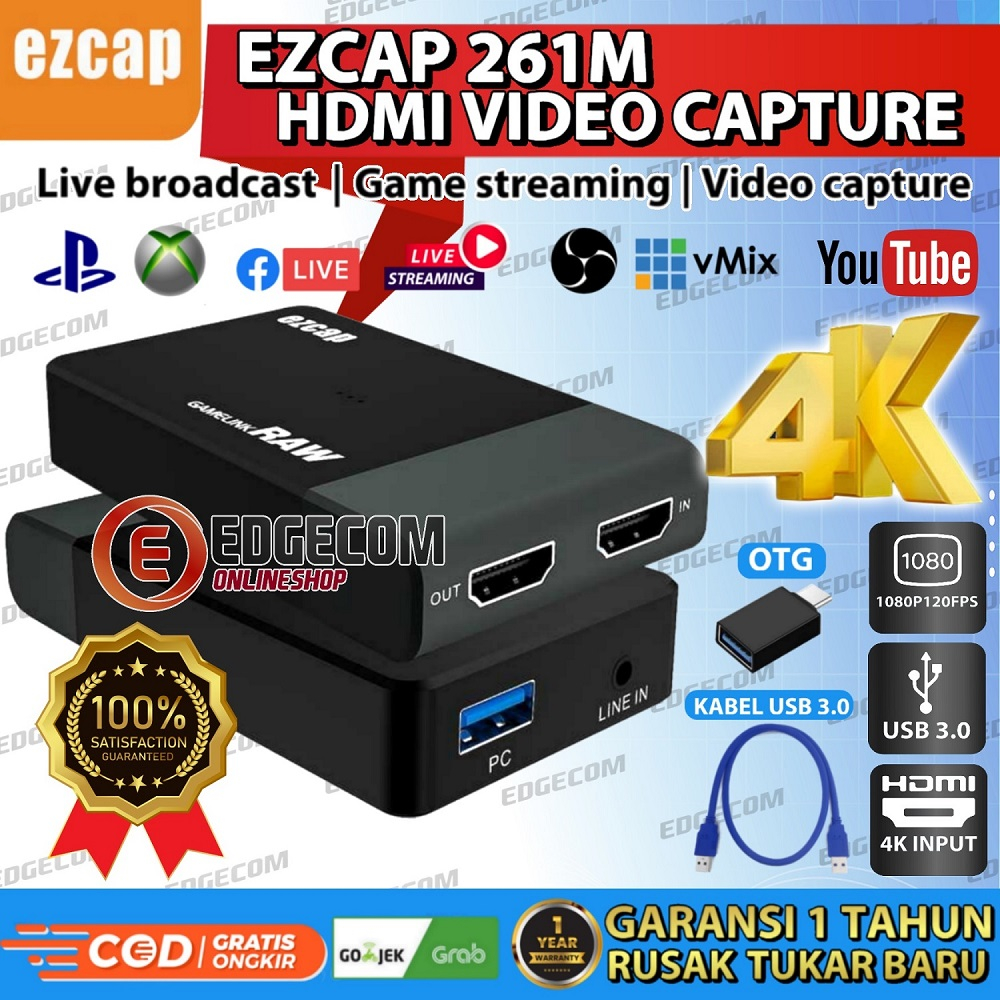 EZCAP 261M USB 3.0 HDMI HD Video Capture 4K GAMELINK RAW / EZCAP261M