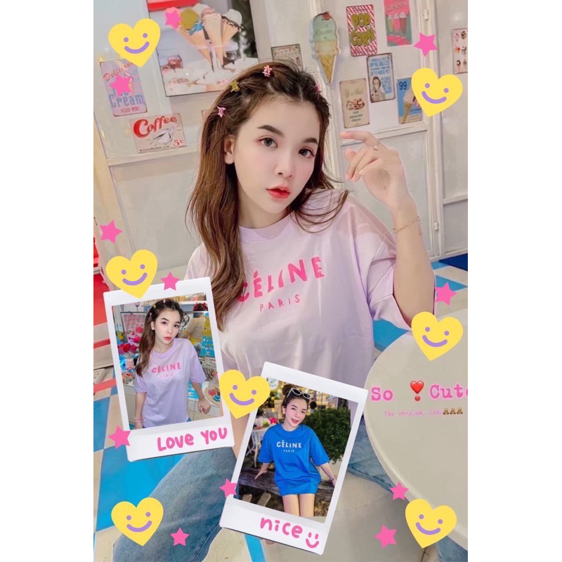 READY KAOS OVERSIZE TEE CELIN3 / KAOS OVERSIZE WANITA