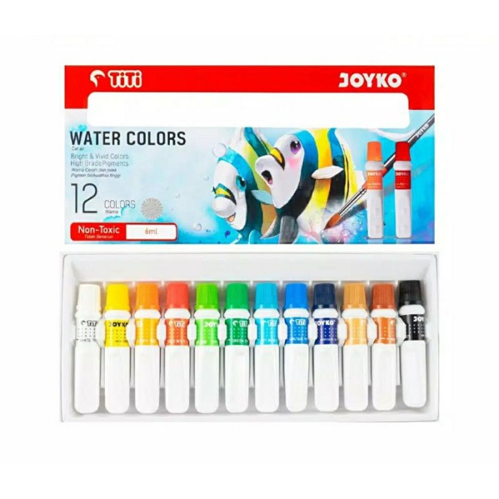 

Cat Air Joyko Water Colours 12 Warna