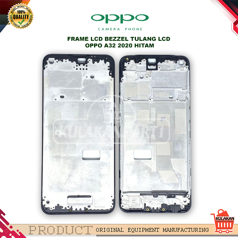 FRAME  LCD OPPO - TULANG LCD - TATAKAN LCD OPPO A32 2020 NEW ORIGINAL
