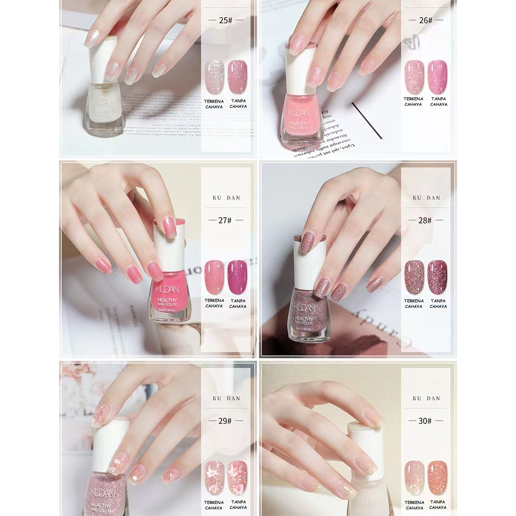 LUCKYMALL KUDAN Kutek Kuteks Photocromic Berubah Warna Jika Terkena Sinar Matahari Halal Muslimah Sholat Non Peel Off Sehat Healthy Nail Polish Gel Color Change