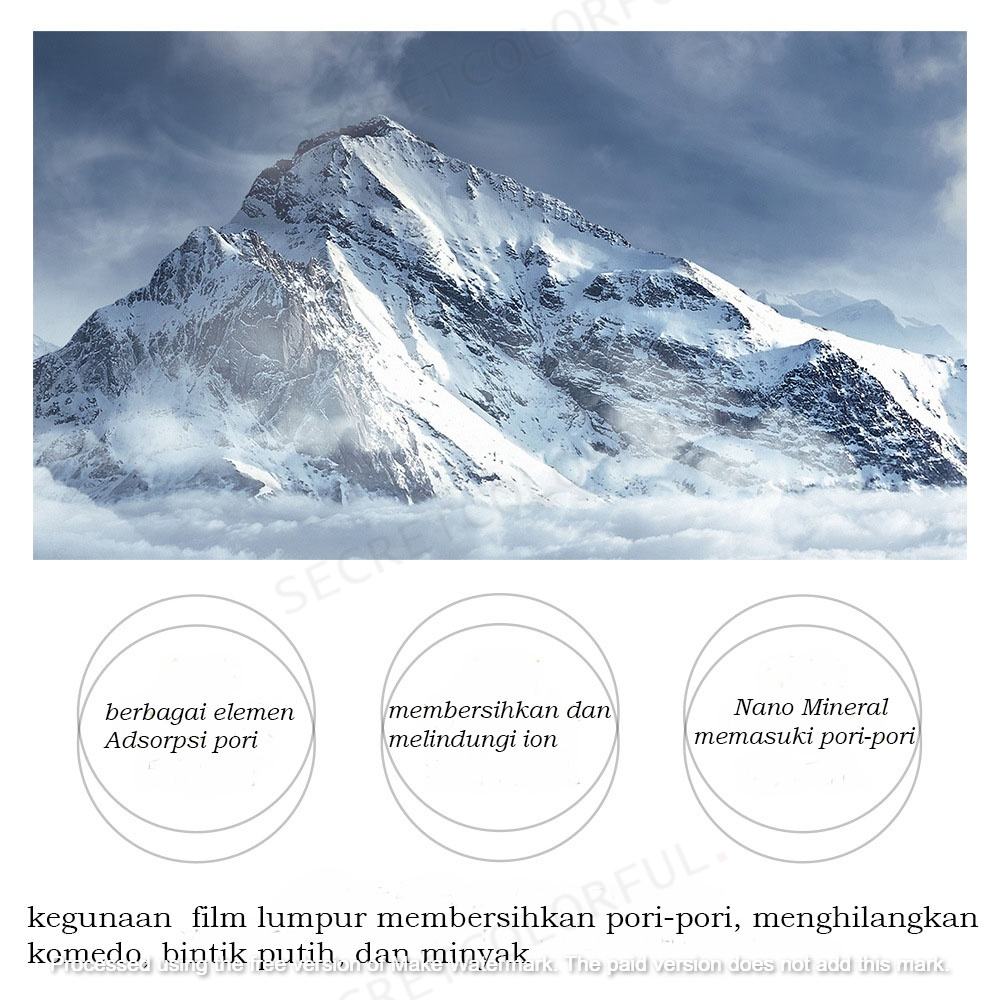 IMAGES Resurrection Glass Cherry blossoms Mud Mask Masker Wajah Masker Lumpur（ melembabkan kulit, membersihkan pori pori, menghilangkan komedo, bintik putih, dan minyak )