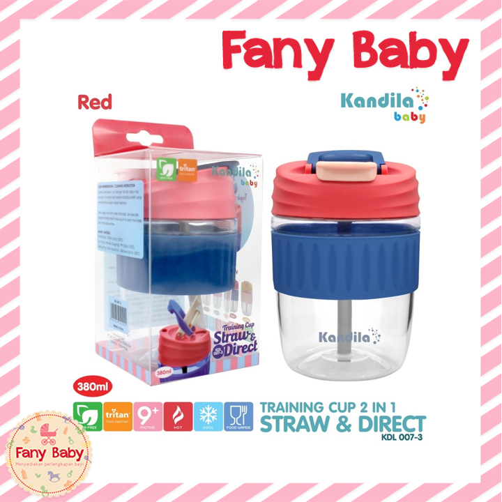 KANDILA BABY TRAINING CUP STRAW &amp; DIRECT 380ML / KDL007-3