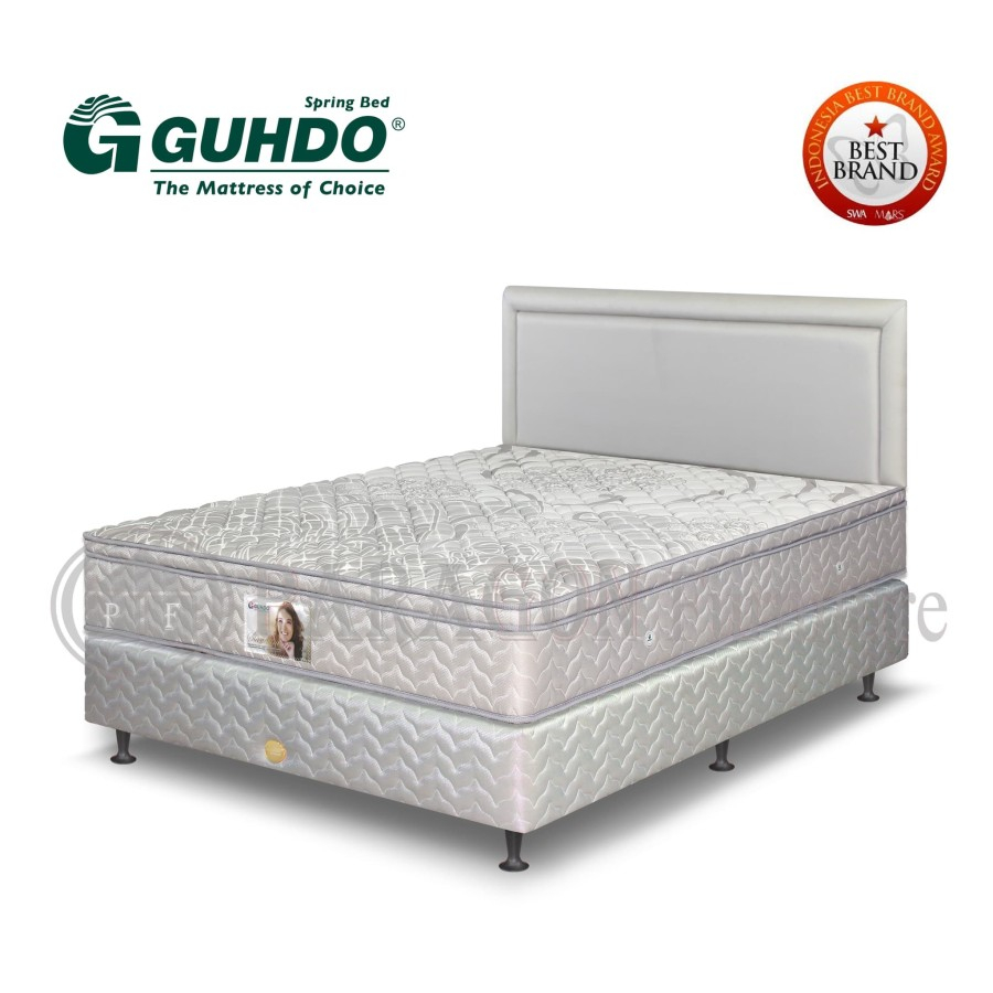 Guhdo Spring bed Divan Base & Headboard Sandaran Propsine Style 120x200 cm - TANPA KASUR
