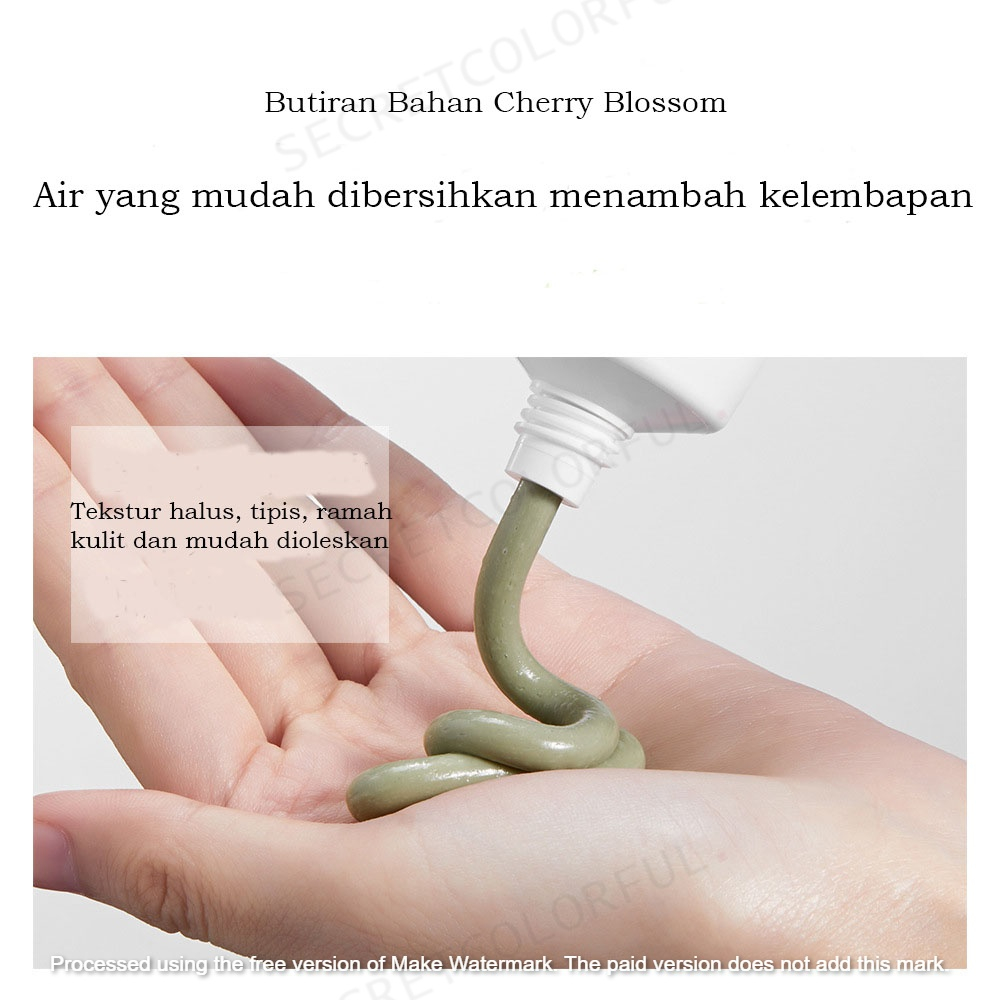 IMAGES Resurrection Glass Cherry blossoms Mud Mask Masker Wajah Masker Lumpur（ melembabkan kulit, membersihkan pori pori, menghilangkan komedo, bintik putih, dan minyak )