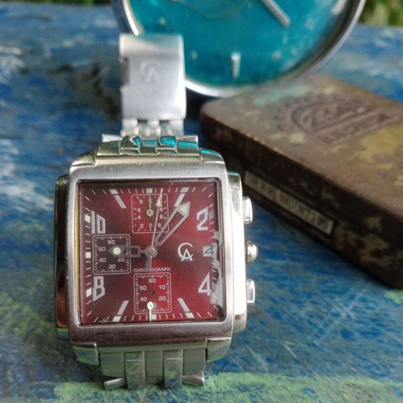 jam tangan brand alexandre christie second bekas pria chronograph