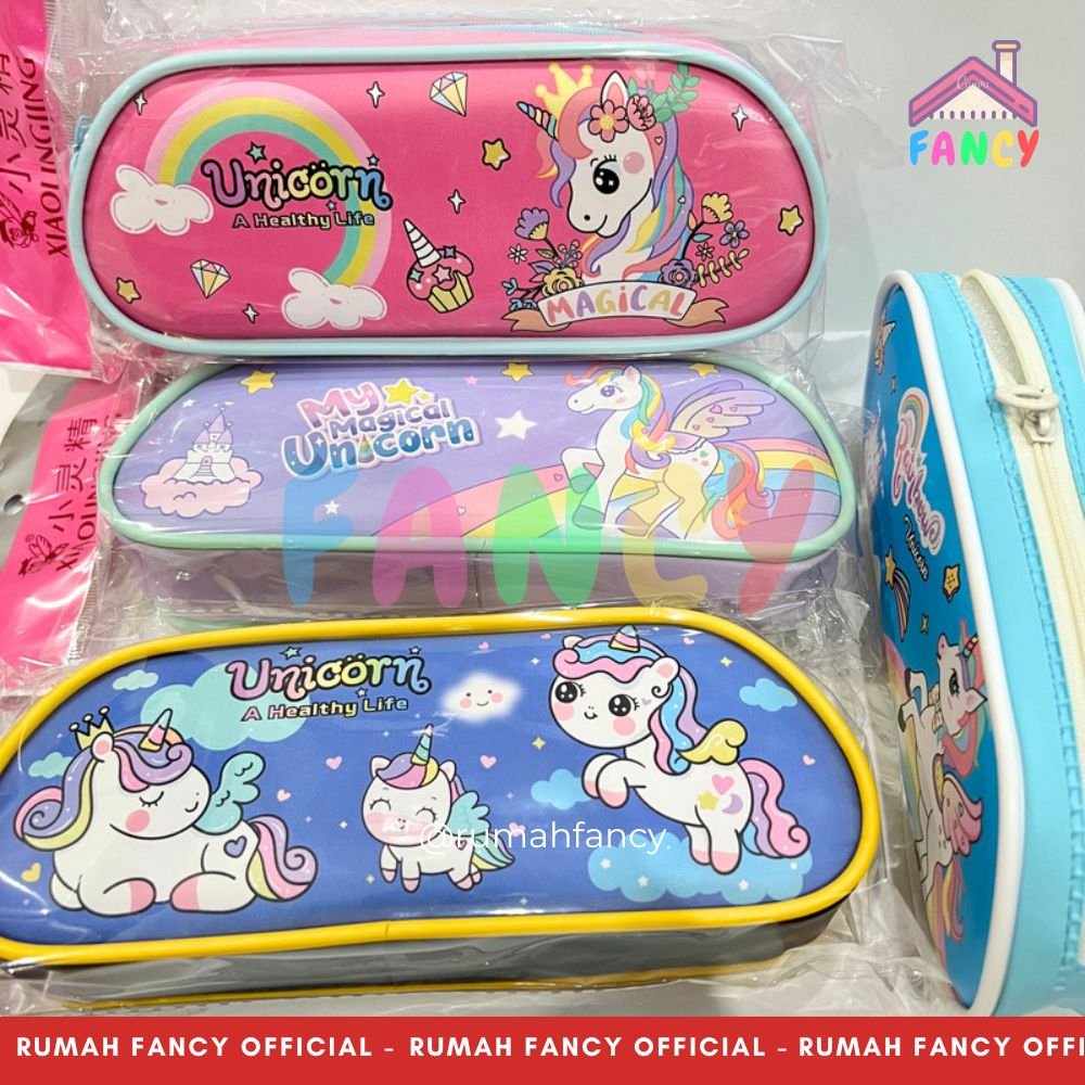 

Tempat Pensil / Kotak Pensil Resleting IMPORT XIAO LING JING UNICORN XLJ BD 194