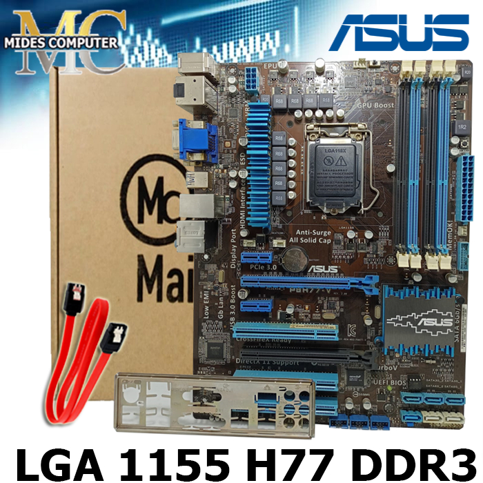 Mainboard Intel LGA 1155 P8H77 ATX Merek ASUS