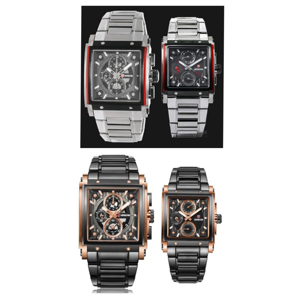 JAM TANGAN COUPLE ORIGINAL EXPEDITION E6731 / 6731 - Stainless Steel