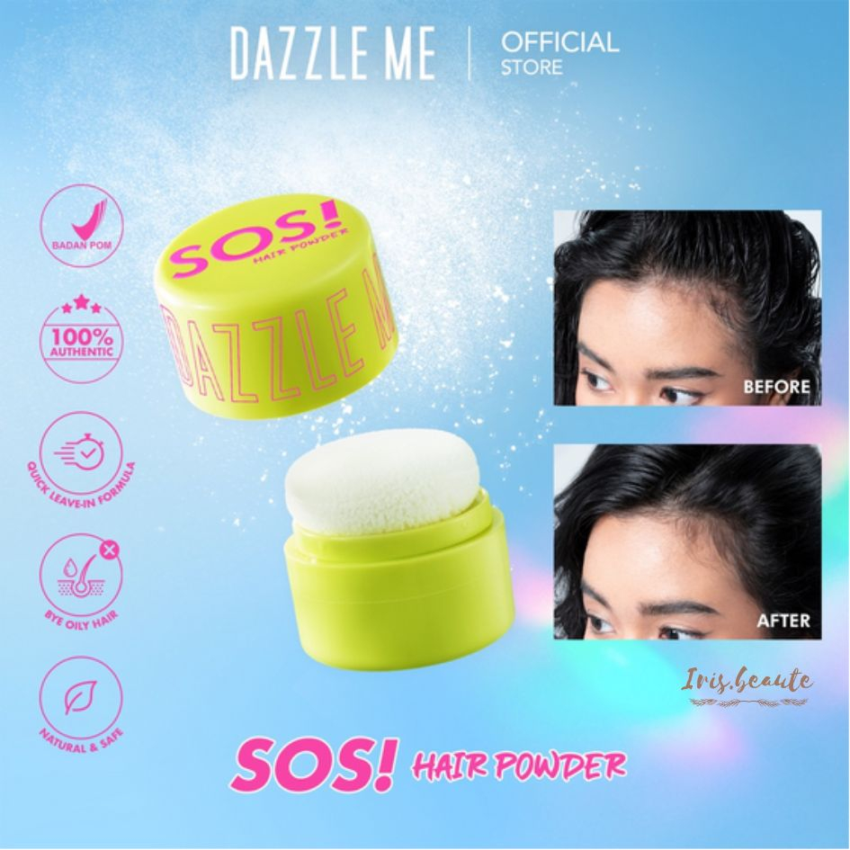 DAZZLE ME SOS Hair Powder / Dry Shampoo Powder / Hair Oil Control Rambut Lepek