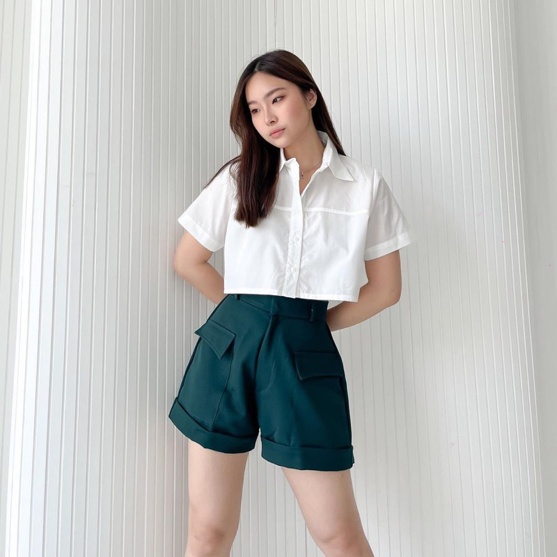 STARLA POCKET SHORTS PANTS KOREA - CELANA PENDEK WANITA SUPER COMFY - CELANA PENDEK SPORTY - CELANA PENDEK SANTAI - HADIAH / KADO ULTAH CEWEK