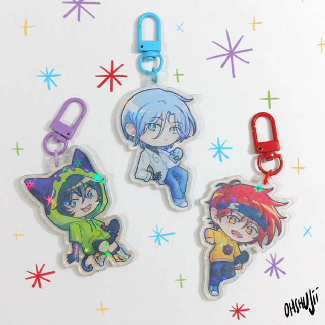 [Post-Comifuro] SK8 The Infinity Holo Keychains by Ohshujii