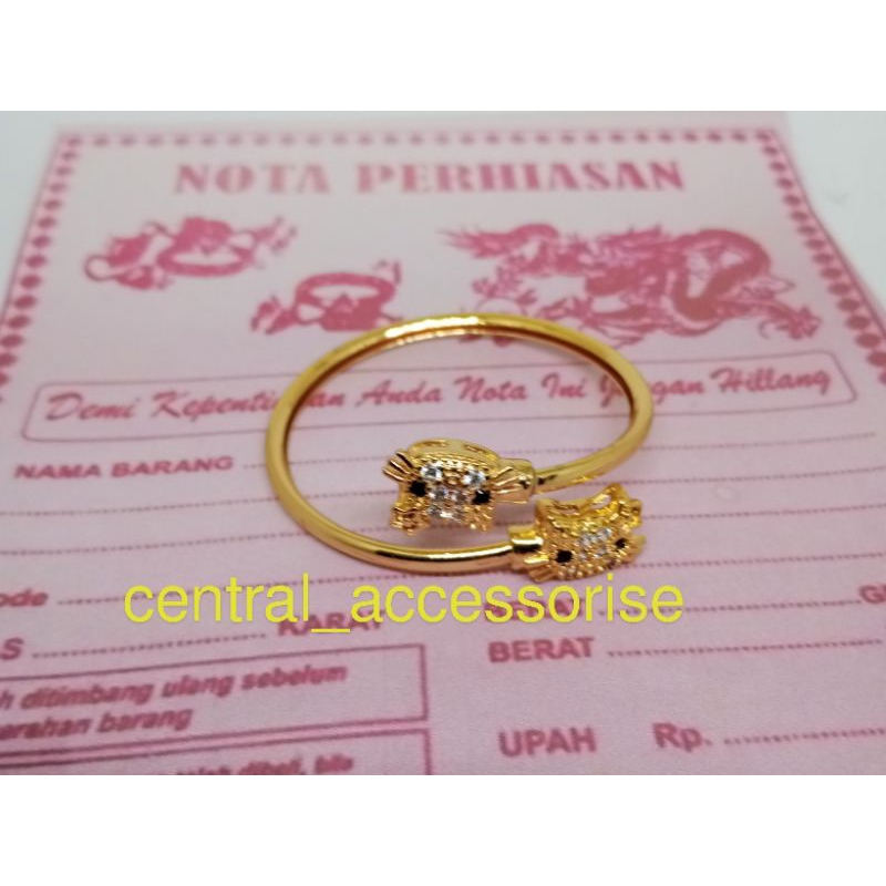 gelang tangan benggel anak motif hello Kitty titanium anti luntur perhiasan anak wanita gelang tangan motif hello Kitty