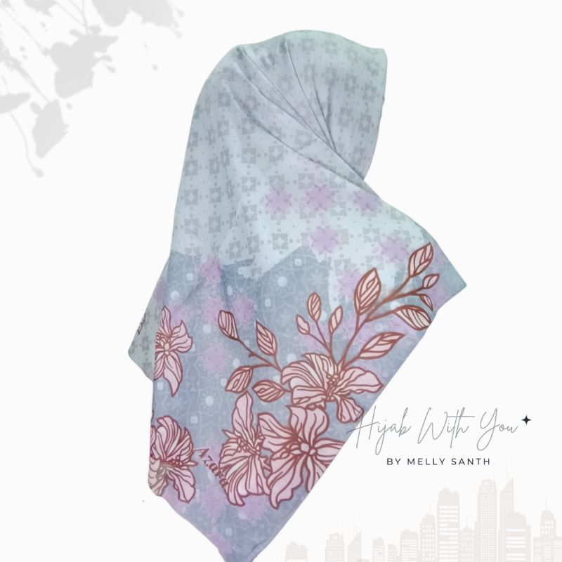 Hijab Segiempat Azara [Lasercut] Motif Oregano