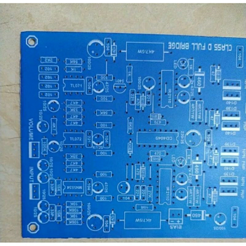 PCB Class D Fullbridge 8 fet