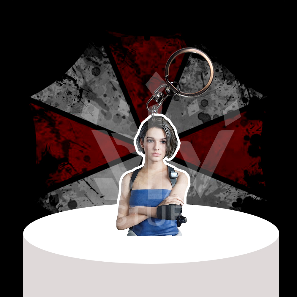 Gantungan Kunci / Gantungan HP Resident Evil - Jill Valentine - Ganci Akrilik - Keychain