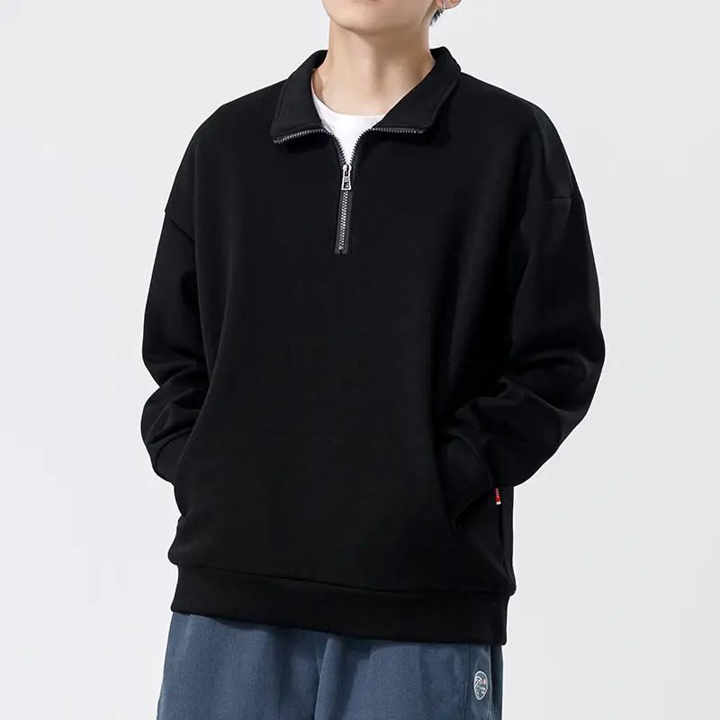 HALFZIP SWEATSHIRT POLOS TWO POCKET OVERSIZE