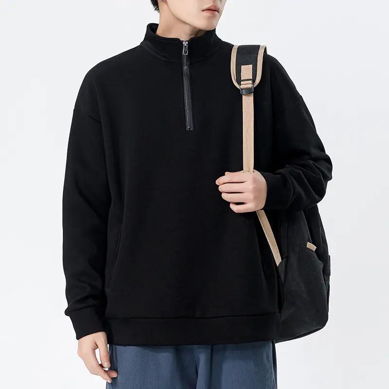 HALFZIP SWEATSHIRT POLOS TWO POCKET OVERSIZE