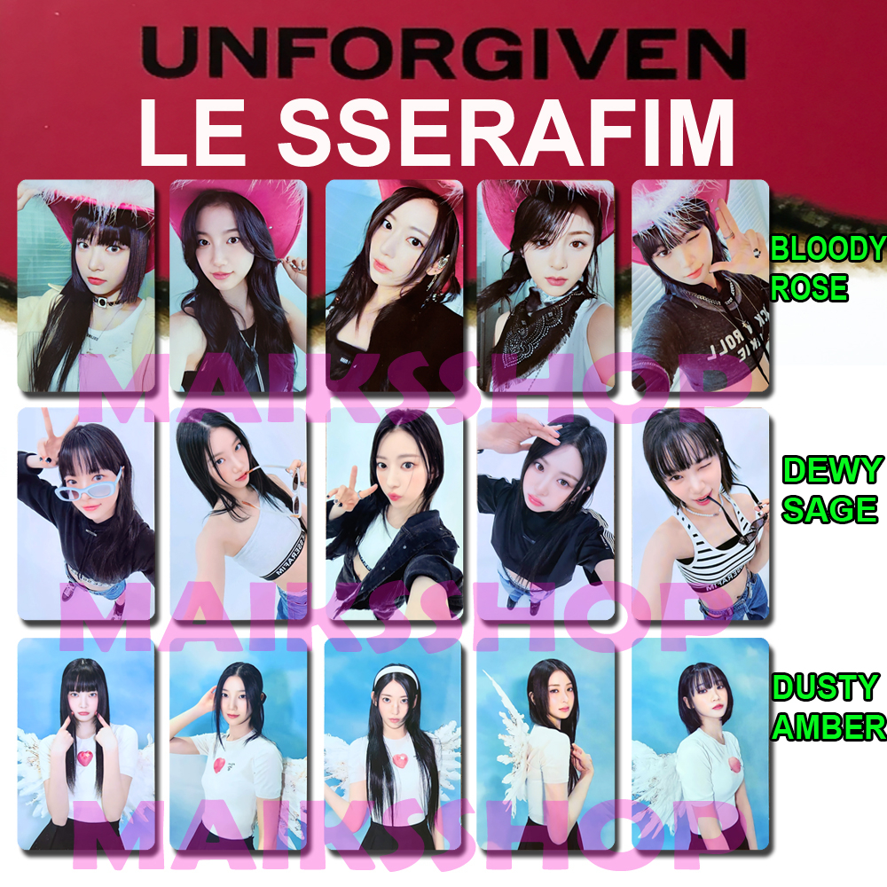 Le sserafim Unforgiven photo card