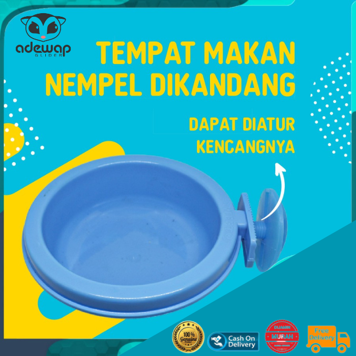 ADEWAP GLIDER Tempat Makan Jepit Single Sugar Glider