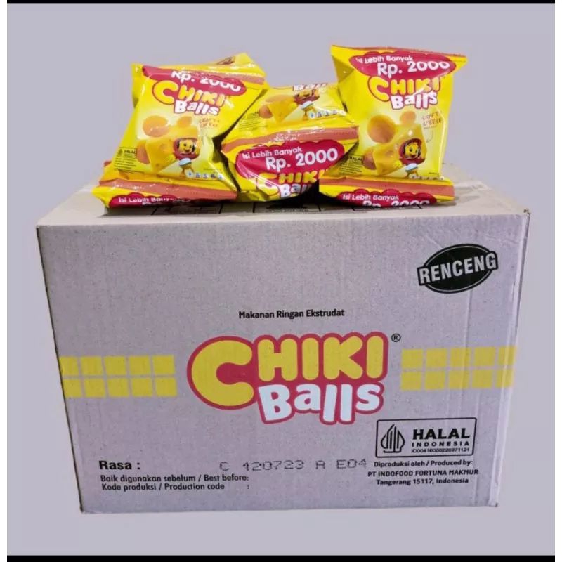 Chiky balls kemasan 2000 isi 60 pcs