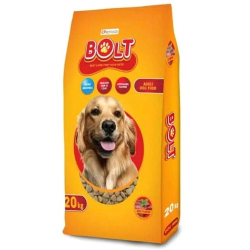 GOJEK MAKANAN ANJING BOLT DOG BEEF / LAMB 20 KG 20KG DOG FOOD DOGFOOD