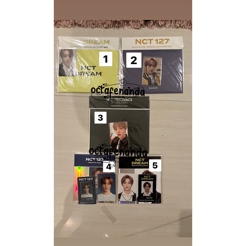 PHOTOCARD PC AR TICKET BEYOND LIVE NCT HAECHAN DREAM 127 RESONANCE 2020 ID CARD BEYOND LIVE HAECHAN 