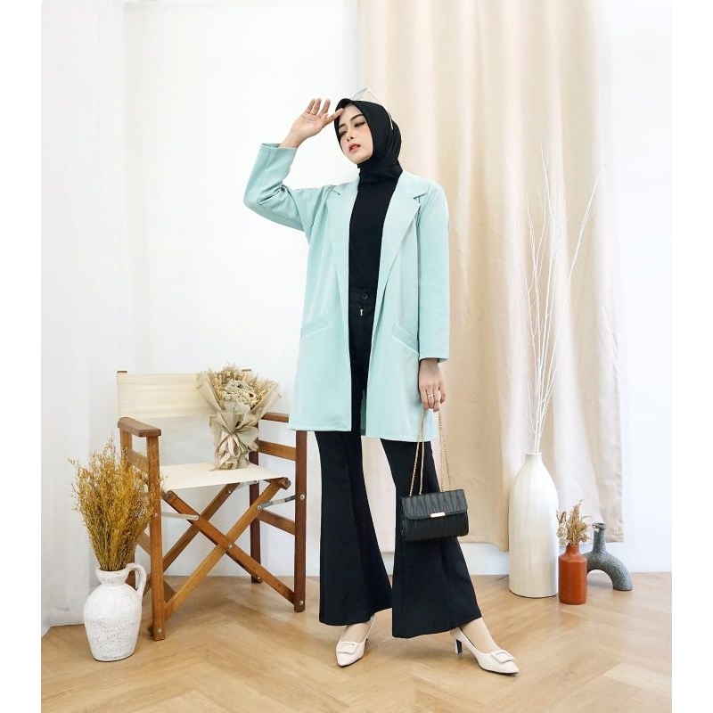 (NEW!!) BIGSIZE BLAZER LONG BLAZER JUMBO KOREA BLAZER JUMBO ATASAN WANITA BLAZER