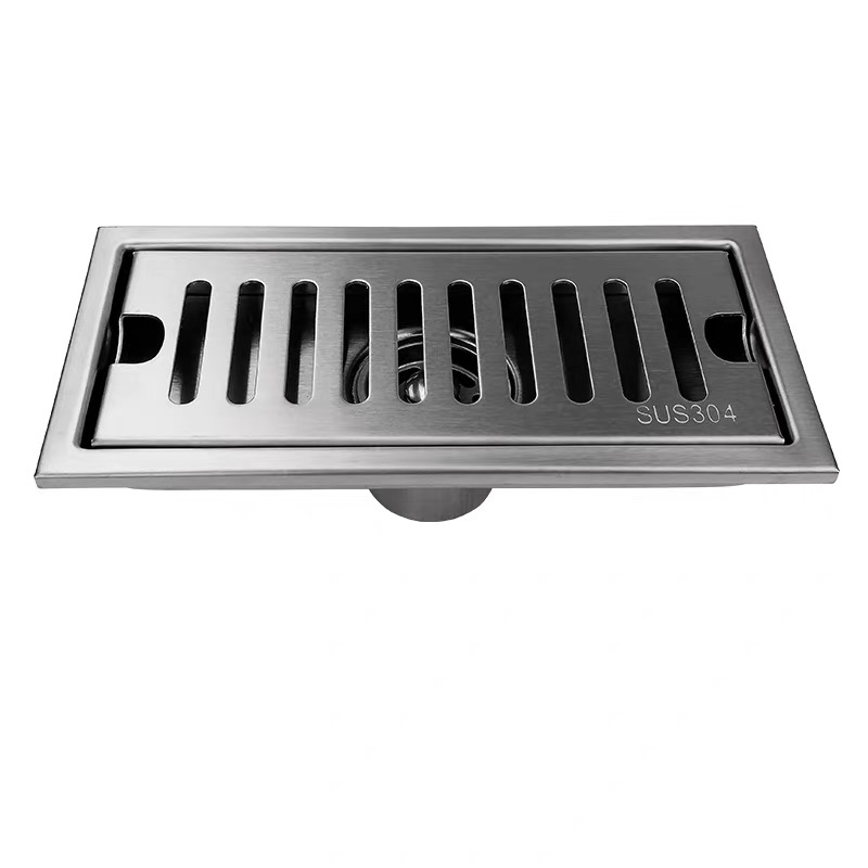 Floor Drain Stainelss 304 Ukuran 10*20cm Untuk Kamar Mandi Anti Bau Saringan Got Panjang 20cm Untuk Toilet Anti Kecoa/Saringan got Stainless Steel 304 Saringan Got Stenlis 304