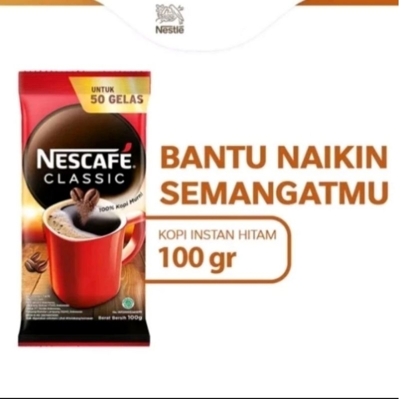 

Nescafe Classic Kopi Instan Kopi Hitam Pouch 100 gr Halal