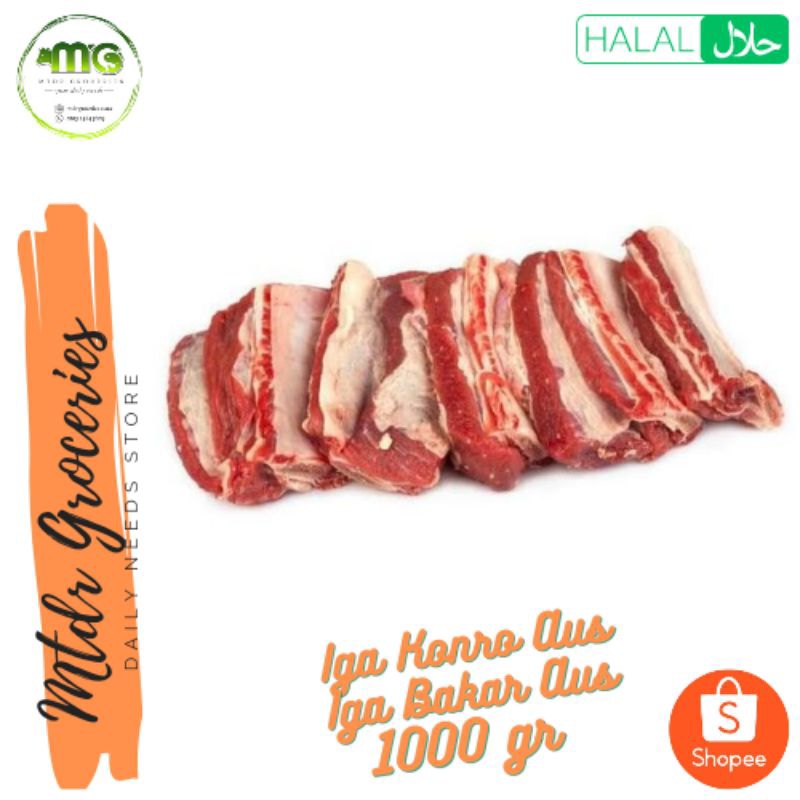 

Daging Iga Bakar - Daging Iga Konro Import Aus 1 Kg