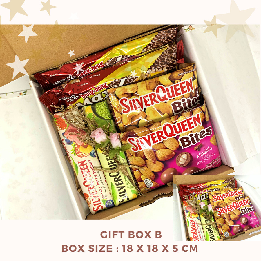 

Gift Box Coklat / Snack Box / Hampers / Kado Special, Ultah Ukuran 18