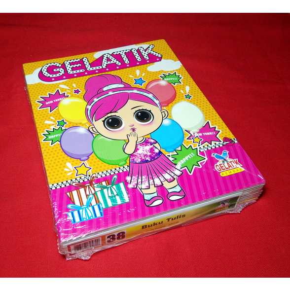 

Gelatik Kembar Buku Tulis 38 lbr ( 1 Pack - 10 Pcs ) ( IRRA STORE )