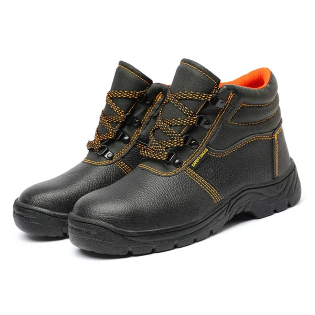 SEPATU SAFETY SHOES HIGH SSL 588 MURAH BERKUALITAS SEPATU KERJA PALING MURAH BLACK HITAM ORANGE MURAH ANTI SLIP TIDAK LICIN