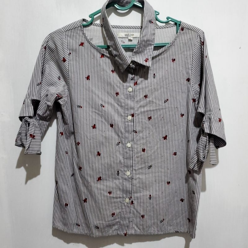 Colorbox Blouse Kemeja Wanita Grey Preloved