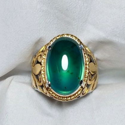 batu cincin bacan gulau ijo botol super kristal top HQ