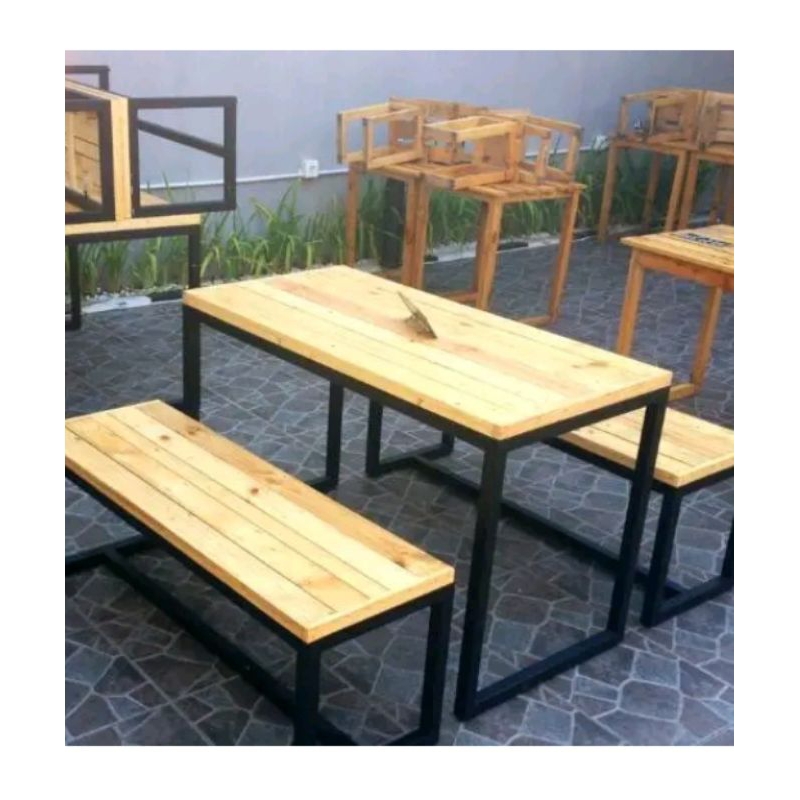 MEJA MAKAN SET CAFE,RESTO KAYU JATI LONDO