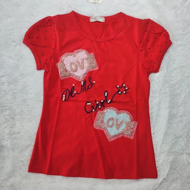 Baju atasan anak cewek | kaos | atasan anak perempuan berkualitas | kaos manik blink blink | Bagus M