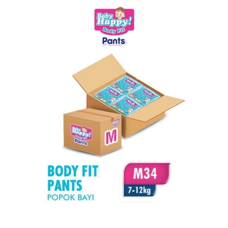 BABY HAPPY M34 PER KARTON (ISI 4 PACK)