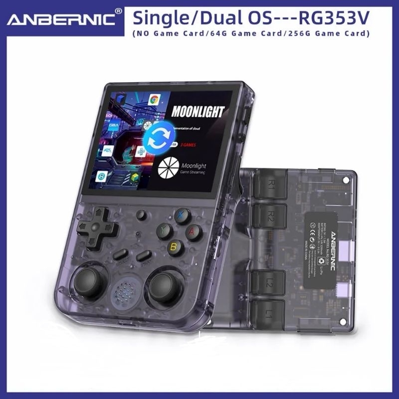 2023 ANBERNIC RG353V 3.5 INCH 640*480 Handheld Game Player Handle Android 11 Linux OS HD Built-in 20 Simulator Retro 74000 Game