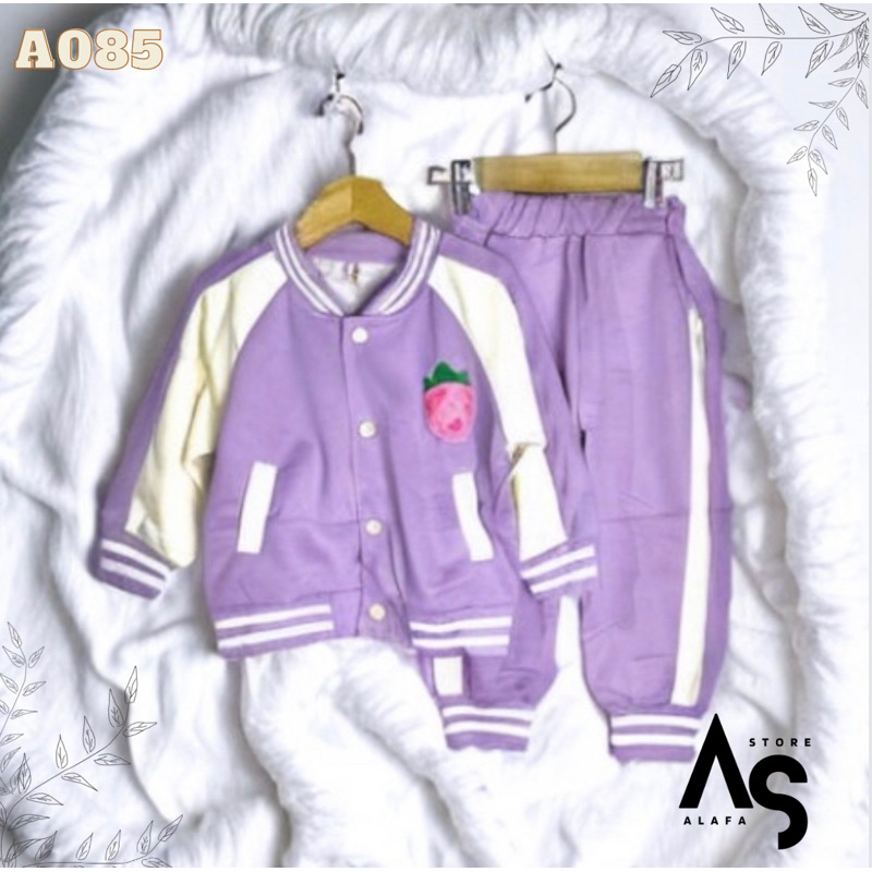 Setelan Jogging anak perempuan Import 4-7 th A085