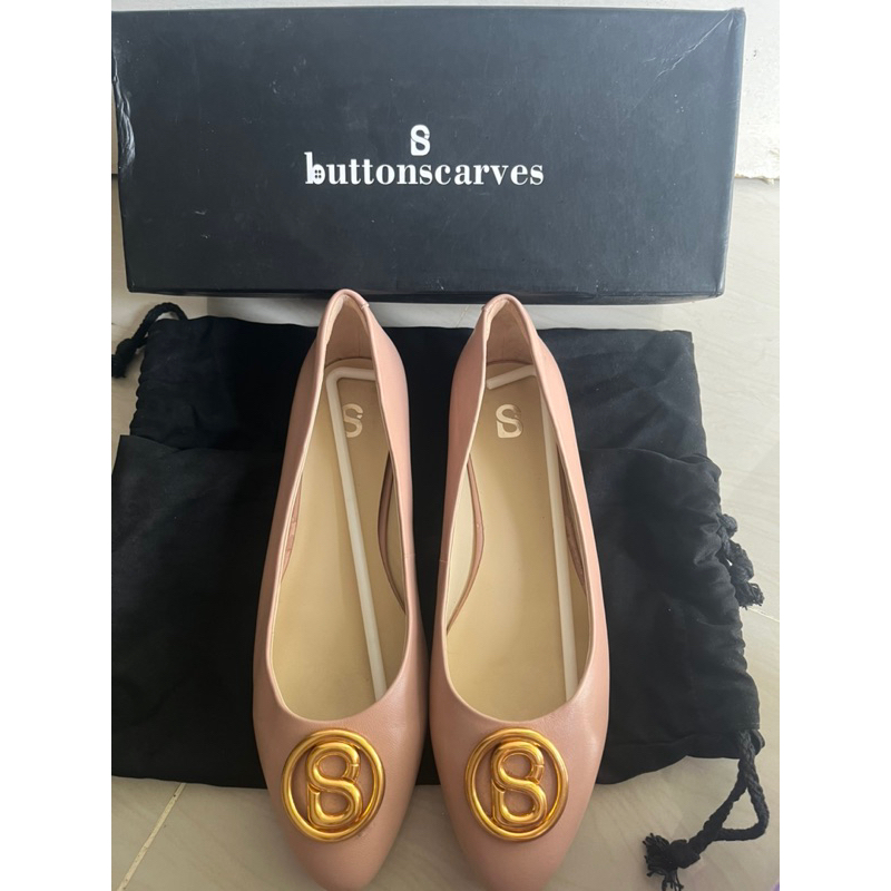 preloved elan shoes button scarf